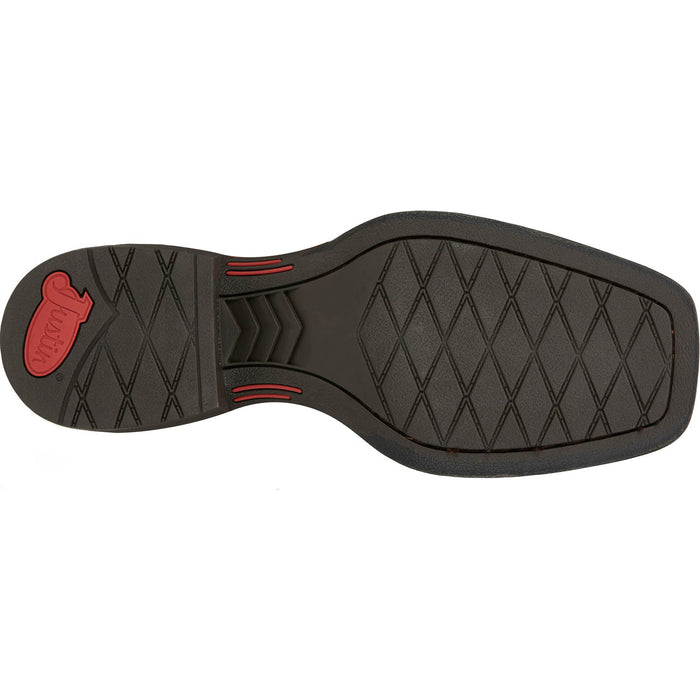 Justin Mens Canter 11in Western Dusky Water Buffalo Cowboy Boots