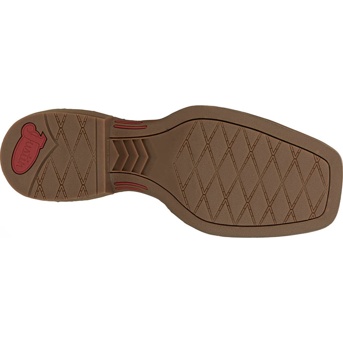 Justin Mens Canter 11in Western Dusky Water Buffalo Cowboy Boots