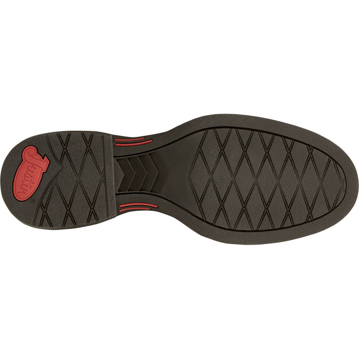 Justin Mens Rendon 11in Western Pecan Cowhide Cowboy Boots