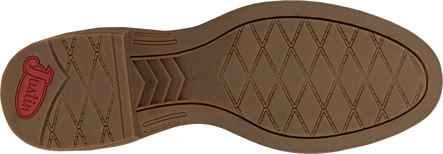 Justin Womens Blain 10in Roper Chocolate Leather Cowboy Boots