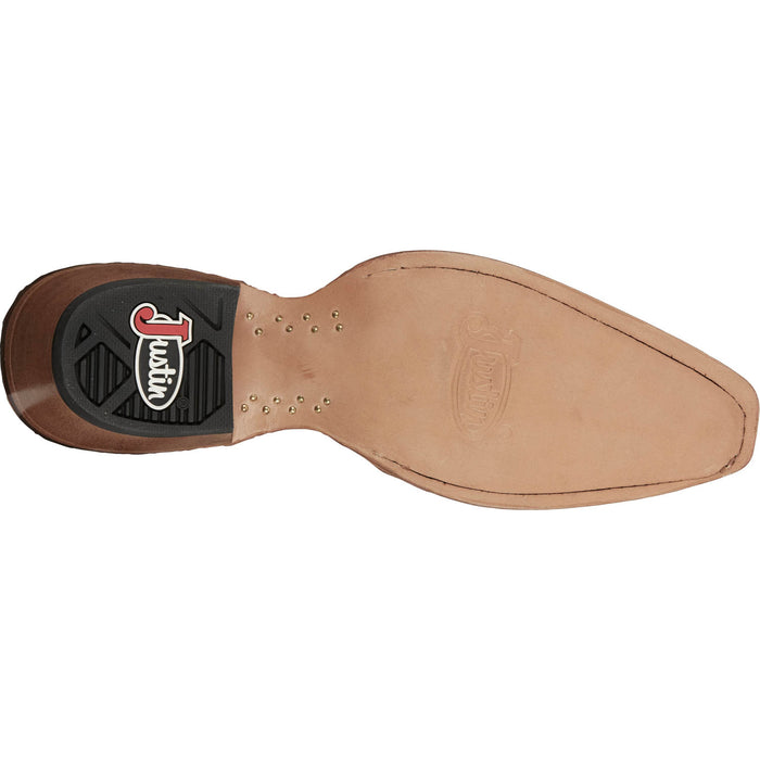 Justin Womens Isabella Ruby Leather Cowboy Boots