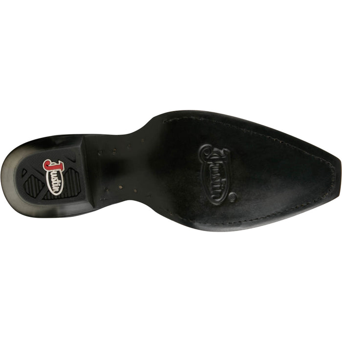 Justin Womens Bev 7in Bootie Black Suede Fringe Ankle Boots