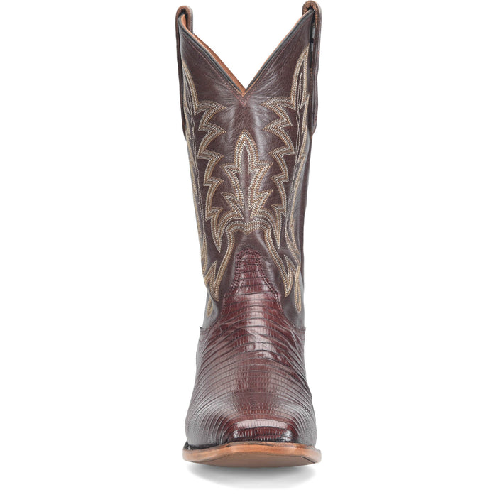 Justin Mens Reposado 12in Chocolate Lizard Skin George Strait Cowboy Boots