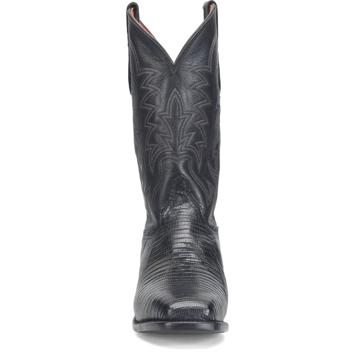 Justin Mens Reposado 12in Obsidian Lizard Skin George Strait Cowboy Boots