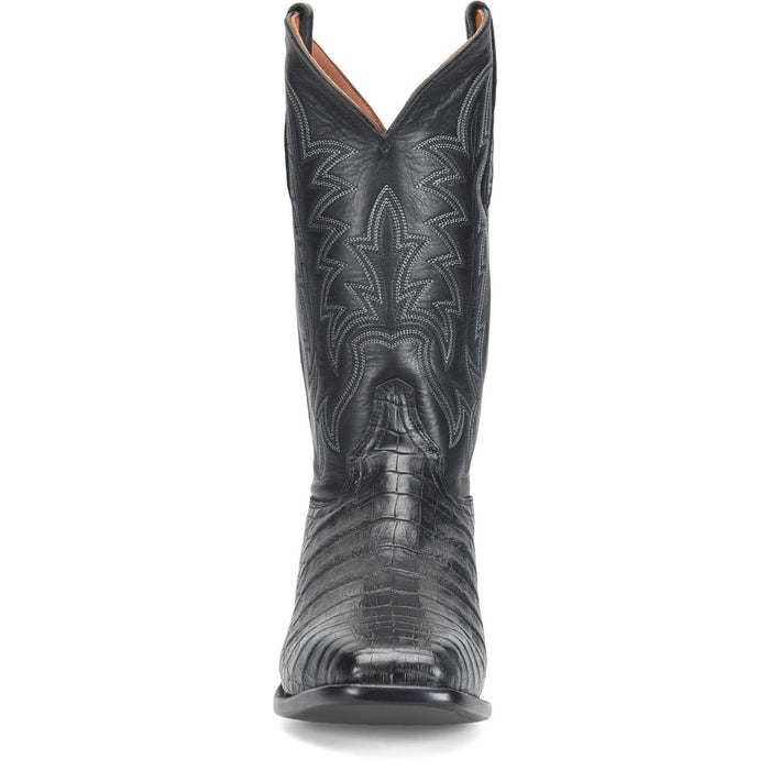 Justin Mens Panama Obsidian Caiman George Strait Cowboy Boots