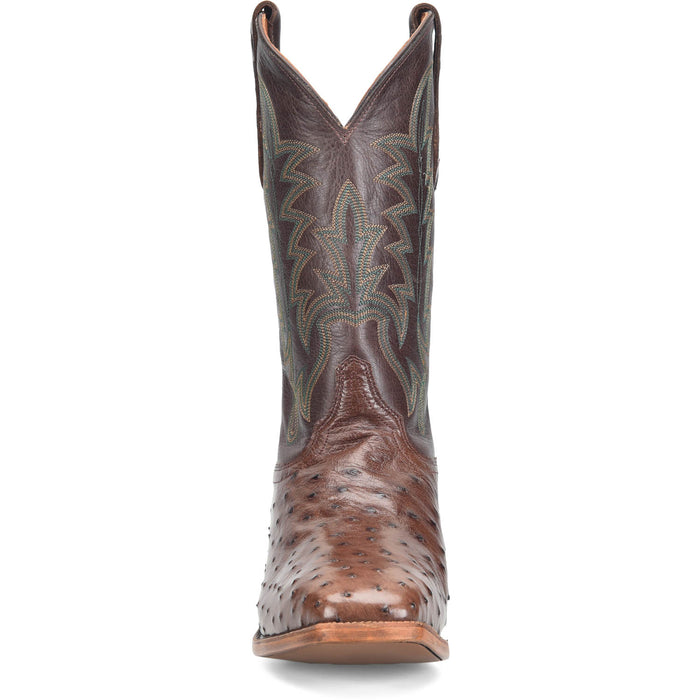 Justin Mens Rancher Kango Tobac Ostrich Skin George Strait Cowboy Boots