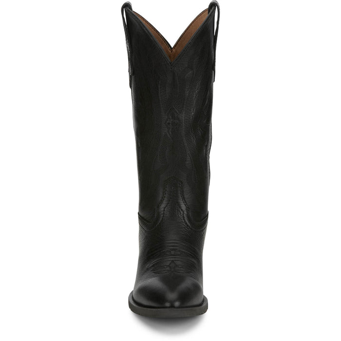 Justin Womens Renie 12in Western Midnight Leather Cowboy Boots