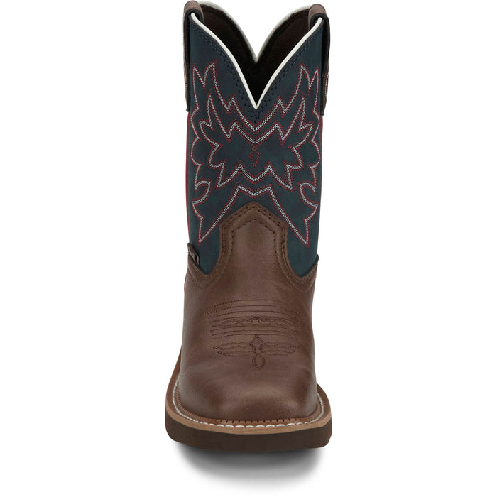 Justin Womens Sunny Brick Leather Cowboy Boots