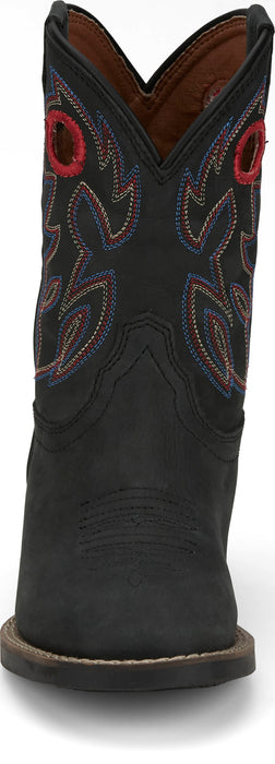 Justin Kids Unisex Bowline Junior Shadow Leather Cowboy Boots