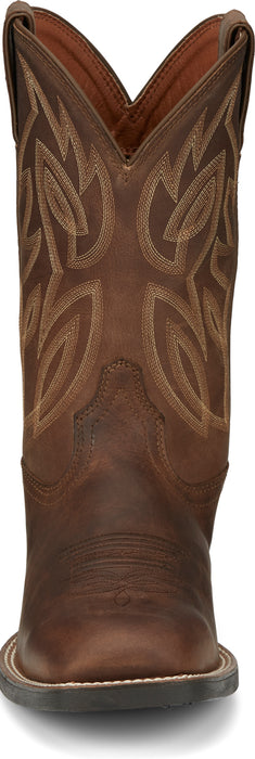 Justin Mens Canter 11in Western Dusky Water Buffalo Cowboy Boots