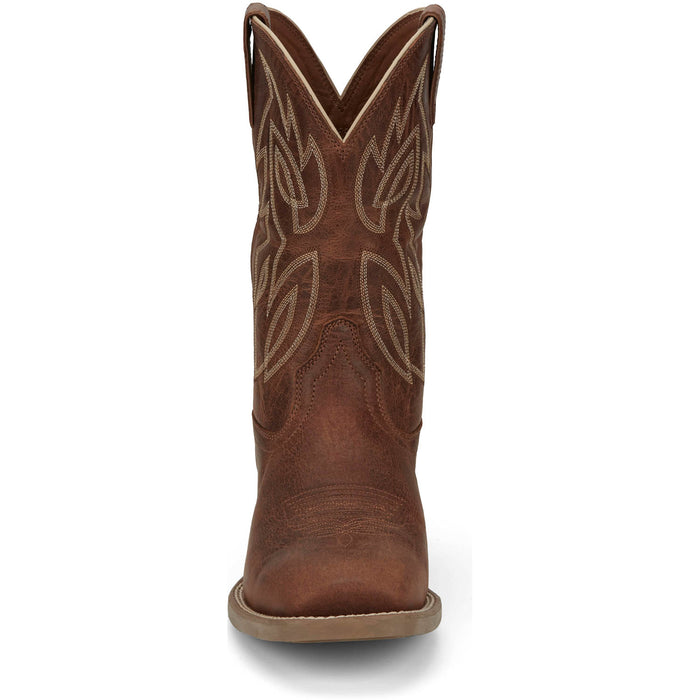 Justin Mens Canter 11in Western Dusky Water Buffalo Cowboy Boots