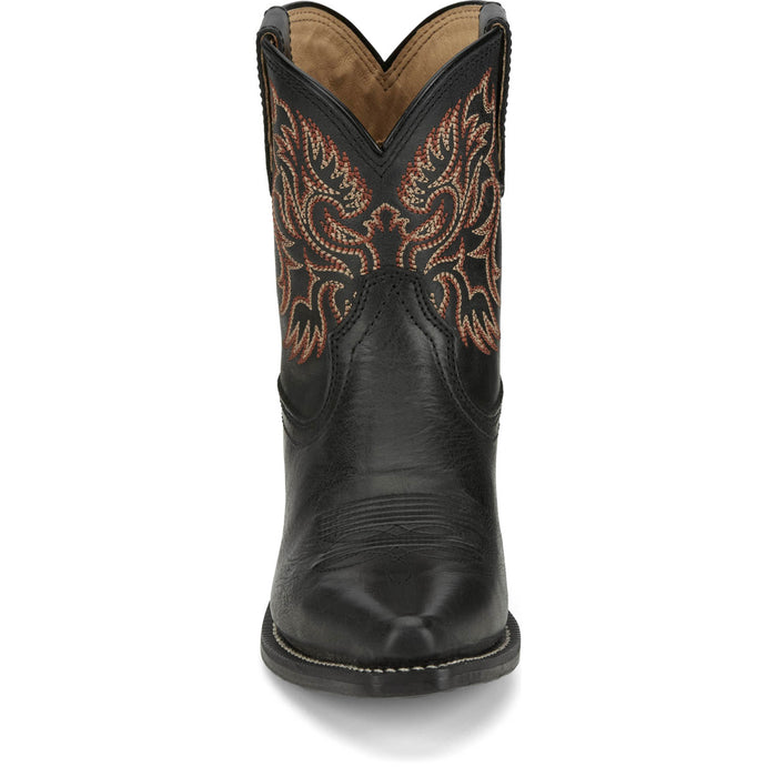 Justin Womens Isabella Coal Leather Cowboy Boots