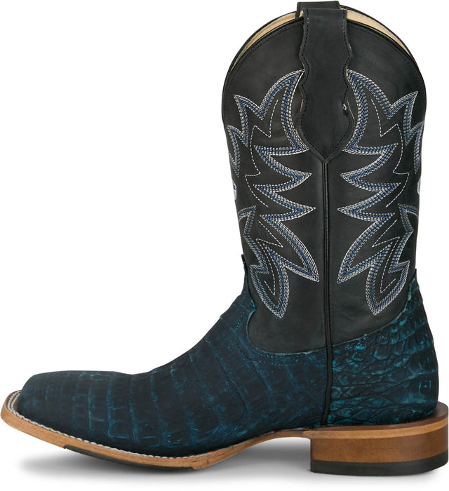 Justin Mens San Antone 11in Dusty Caiman George Strait Cowboy Boots