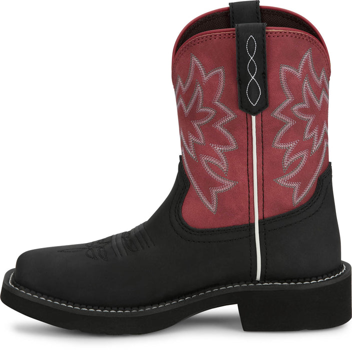 Justin Womens Sunny Midnight Leather Cowboy Boots