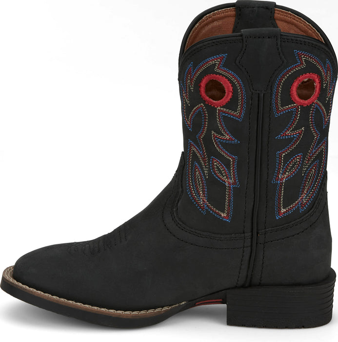 Justin Kids Unisex Bowline Junior Shadow Leather Cowboy Boots