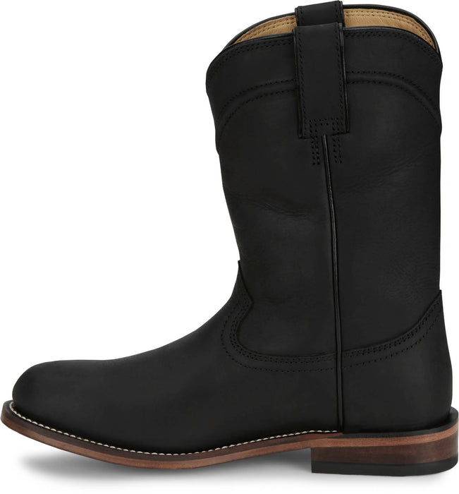 Justin Womens Holland Ink Leather Cowboy Boots