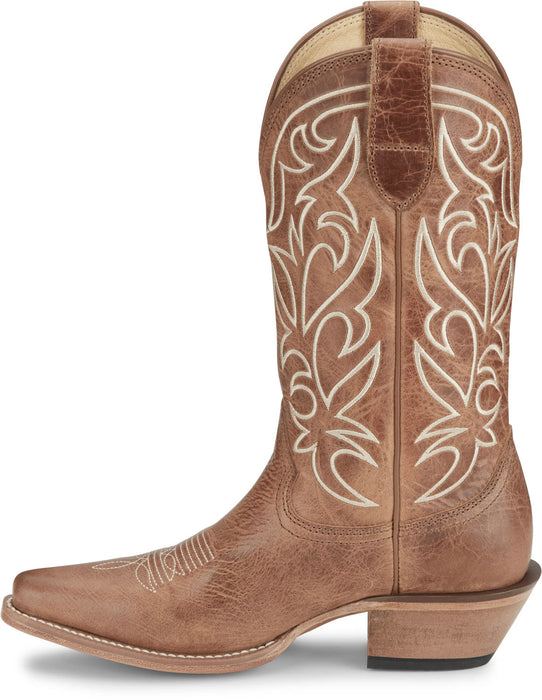Justin Womens Josephine 12in Western Dusky Leather Cowboy Boots