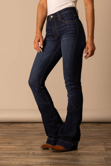 Kimes Ranch Womens Jennifer Blue Cotton Blend Jeans