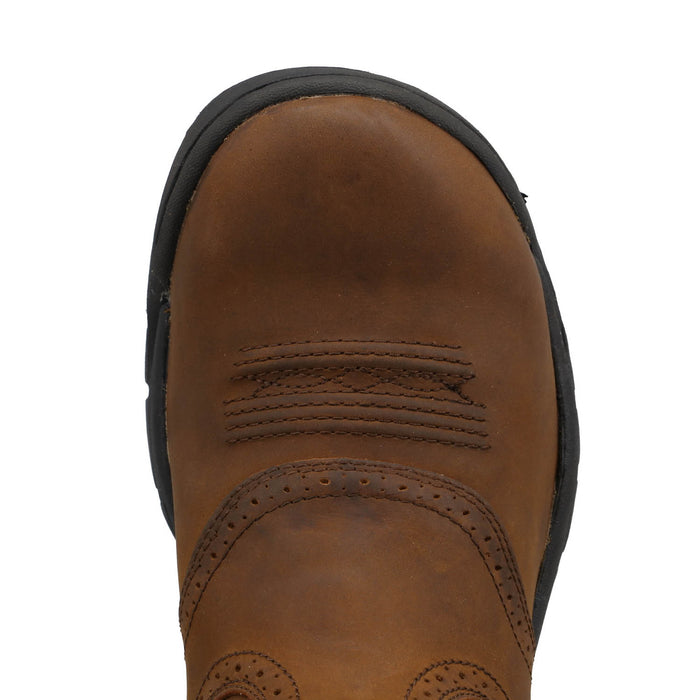 Twisted X Mens 11in All Around Distressed Saddle Leather Work Boots