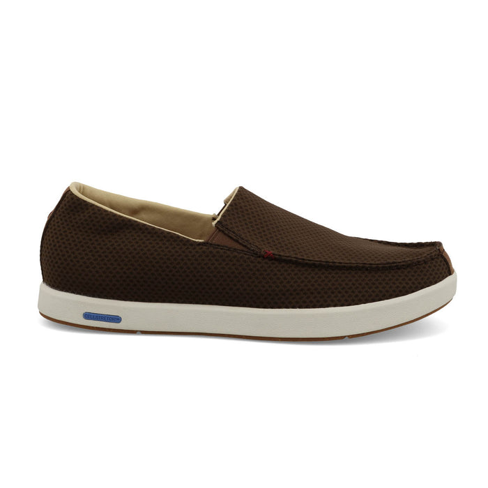 Twisted X Mens Ultralite X Dark Chocolate Mesh Slip-On Shoes