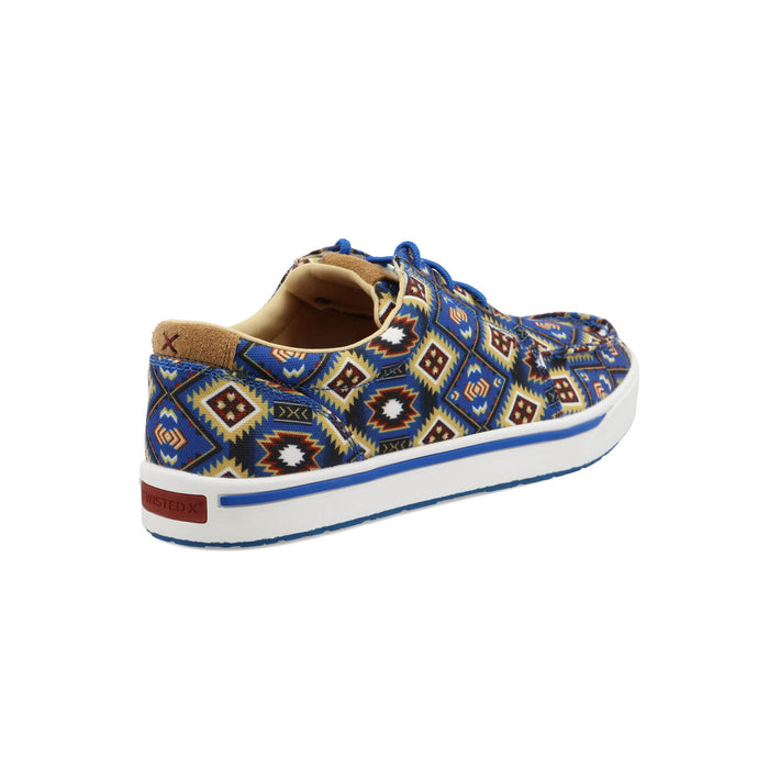Twisted X Mens Kicks ecoTweed Blue Multi Aztec Fabric Sneakers Shoes