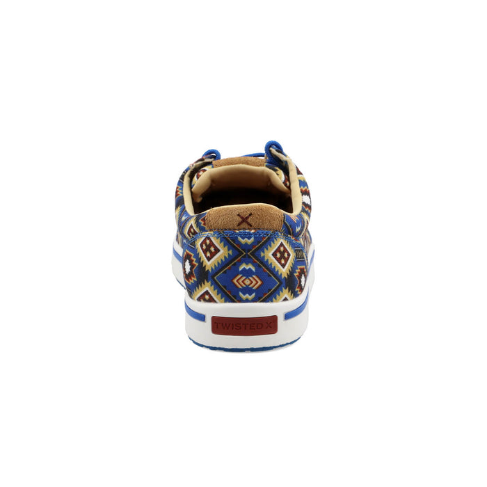 Twisted X Mens Kicks ecoTweed Blue Multi Aztec Fabric Sneakers Shoes