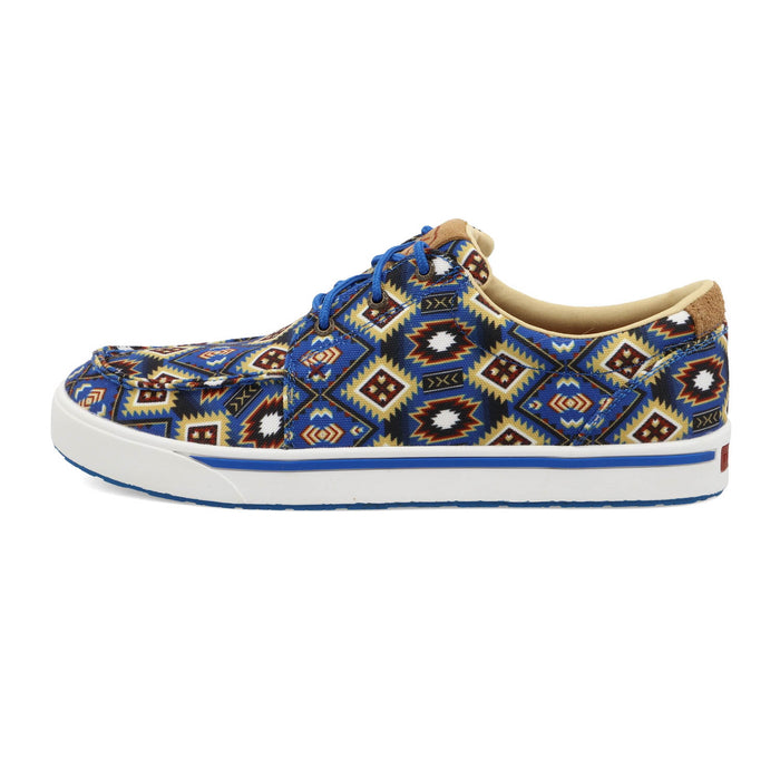 Twisted X Mens Kicks ecoTweed Blue Multi Aztec Fabric Sneakers Shoes