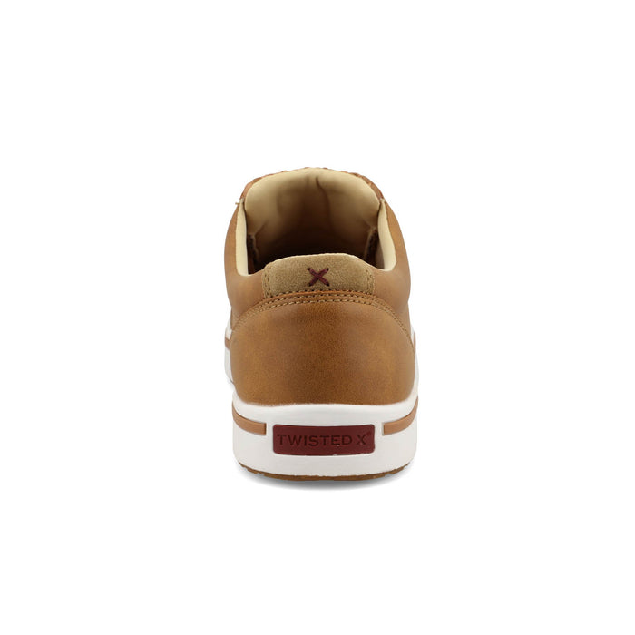 Twisted X Mens Kicks Woven Tan/Light Tan Leather Sneakers Shoes