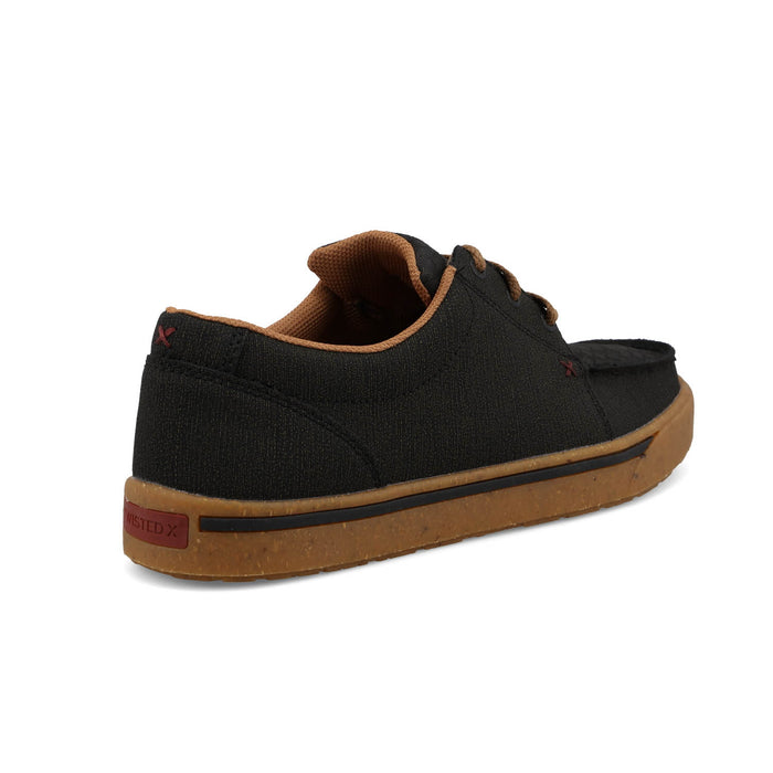 Twisted X Mens Kicks Laser Etch Charcoal Leather Sneakers Shoes