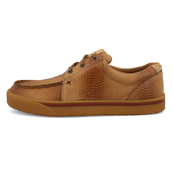 Twisted X Mens Kicks Snake Camel Leather Sneakers Shoes
