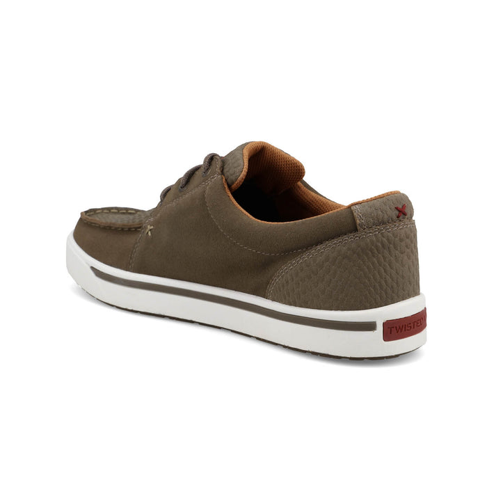 Twisted X Mens Kicks Embossed Dune Leather Sneakers Shoes