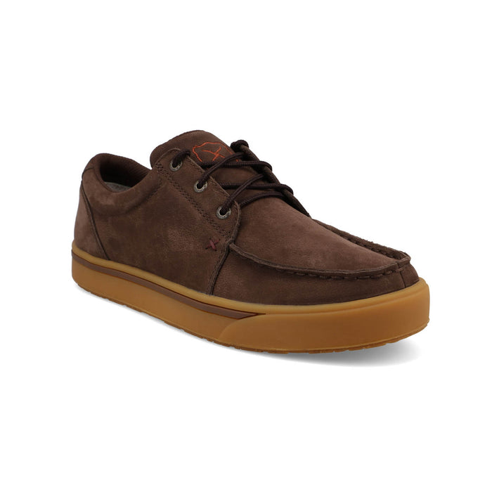 Twisted X Mens Kicks Moccasin Espresso Leather Sneakers Shoes