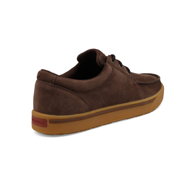 Twisted X Mens Kicks Moccasin Espresso Leather Sneakers Shoes