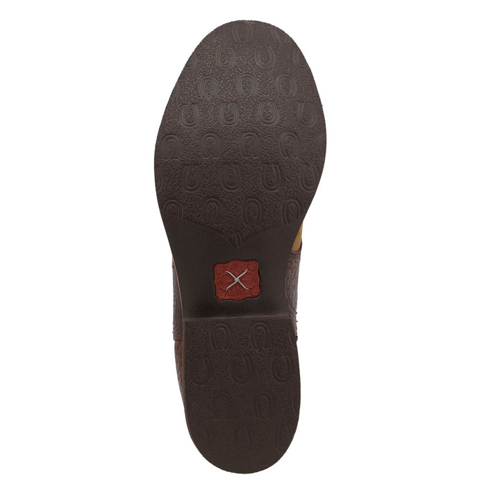 Twisted X Mens Cow Dog Saddle Leather Chelsea Boots