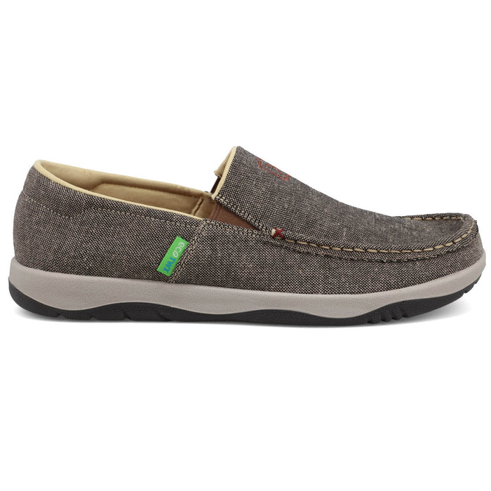 Twisted X Mens Moccasin Loafer Eco Dust Fabric Slip-On Shoes