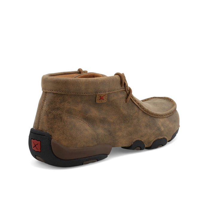 Twisted X Mens The Original Driving Moc Bomber Leather Chukka Boots