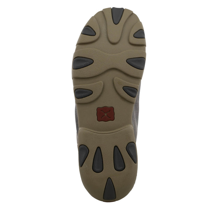 Twisted X Mens Driving Moc Grey Leather Chukka Boots