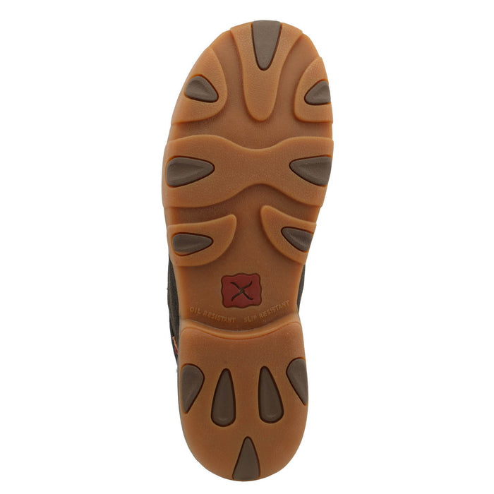 Twisted X Mens Driving Moc Charcoal Leather Chukka Boots