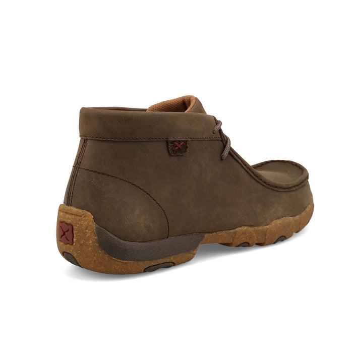 Twisted X Mens Driving Moc Shitake Leather Chukka Boots