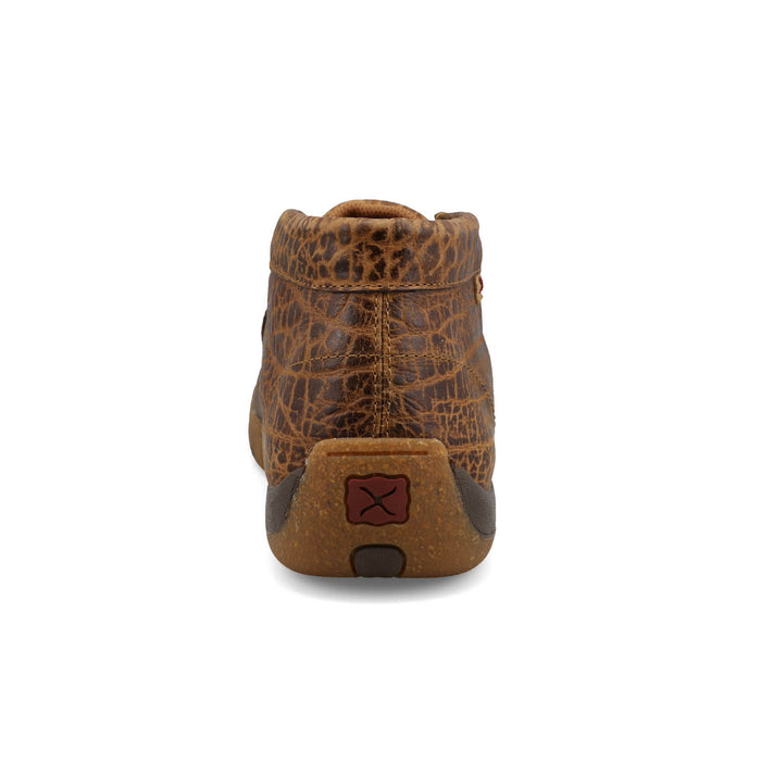 Twisted X Mens Driving Moc Elephant Golden Brown Leather Chukka Boots