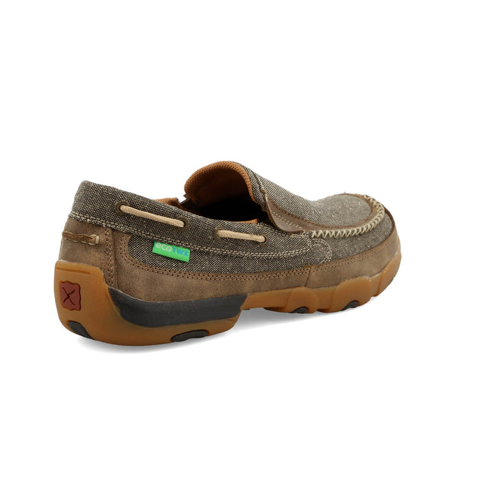Twisted X Mens Driving Moc Dust Fabric Slip-On Shoes