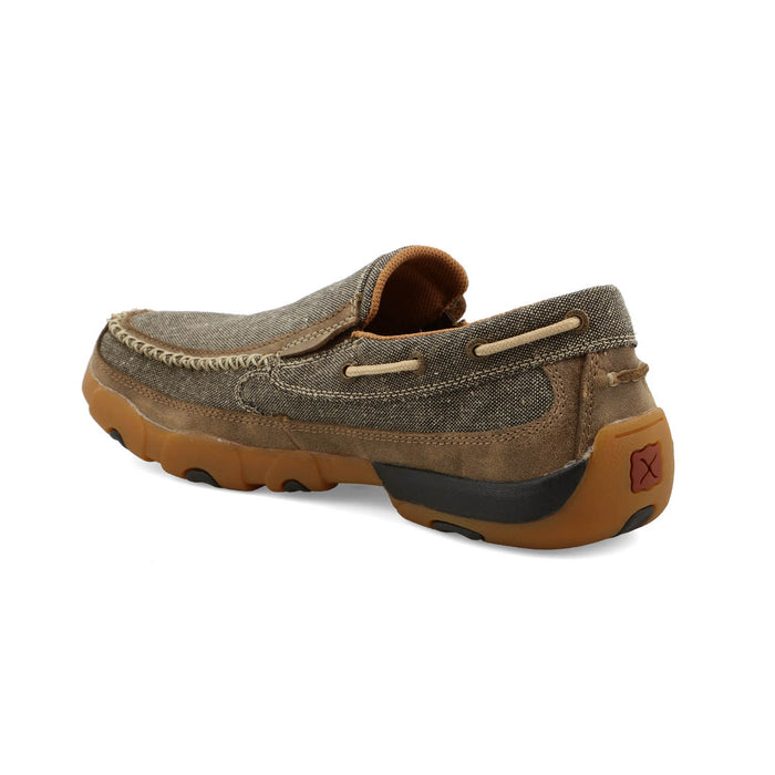 Twisted X Mens Driving Moc Dust Fabric Slip-On Shoes