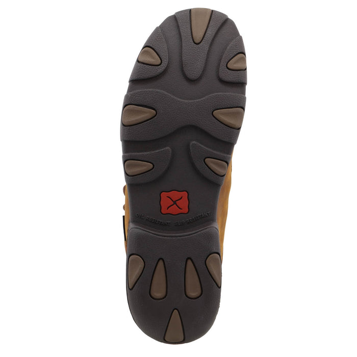 Twisted X Mens Chukka Driving Moc MetGuard ST Peanut Leather Work Boots