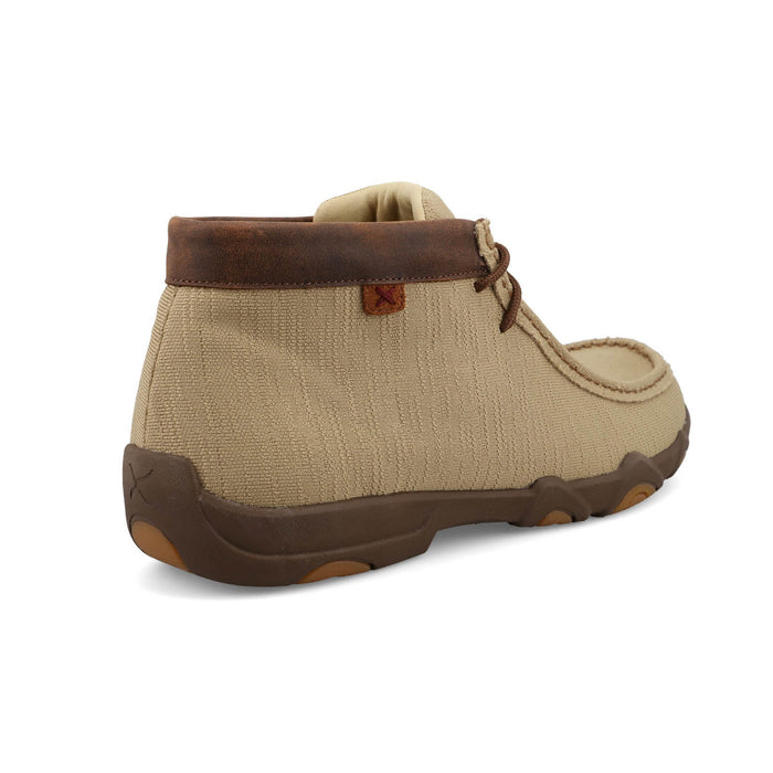 Twisted X Mens UltraLite X Driving Moc Khaki/Brown Leather Chukka Boots