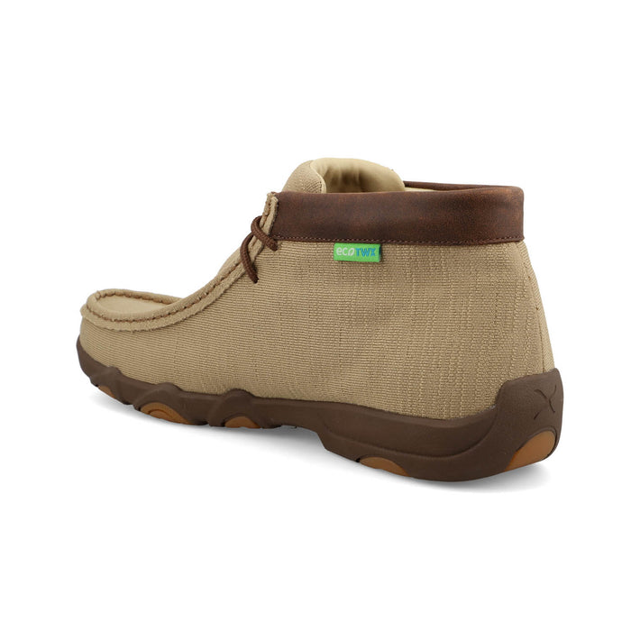 Twisted X Mens UltraLite X Driving Moc Khaki/Brown Leather Chukka Boots