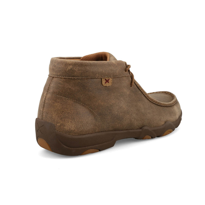 Twisted X Mens UltraLite X Driving Moc Bomber Leather Chukka Boots