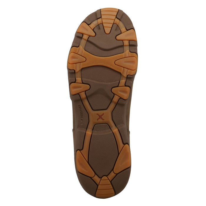 Twisted X Mens 4in UltraLite X Driving Moc Shitake Leather Chelsea Boots