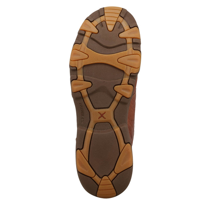 Twisted X Mens UltraLite X Driving Moc Chestnut Smooth Ostrich Chukka Boots