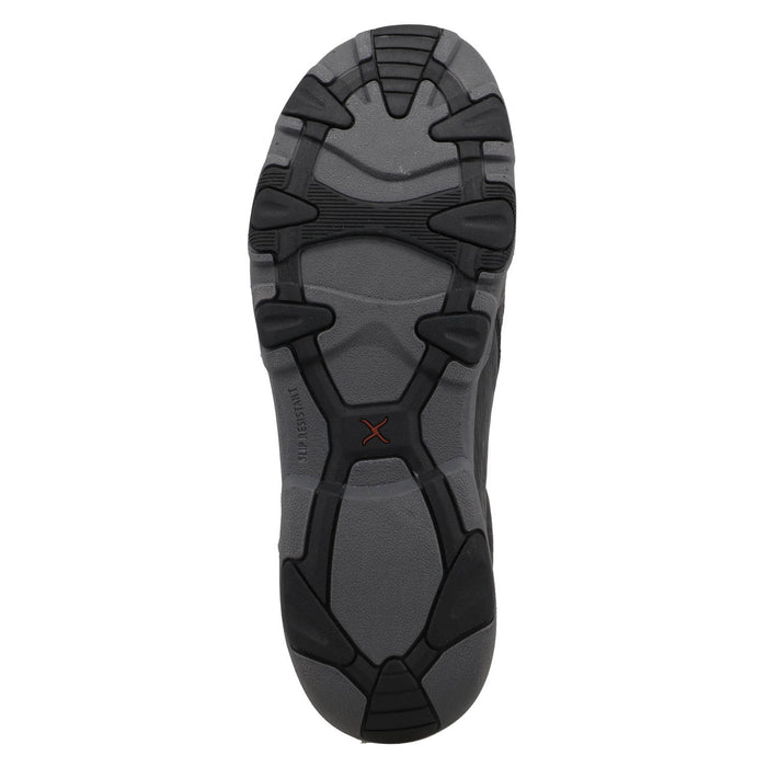 Twisted X Mens UltraLite X Driving Moc Iron Grey Smooth Ostrich Slip-On Shoes