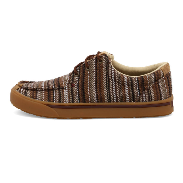 Twisted X Mens Hooey Loper Stripes Brown/Multi Fabric Sneakers Shoes